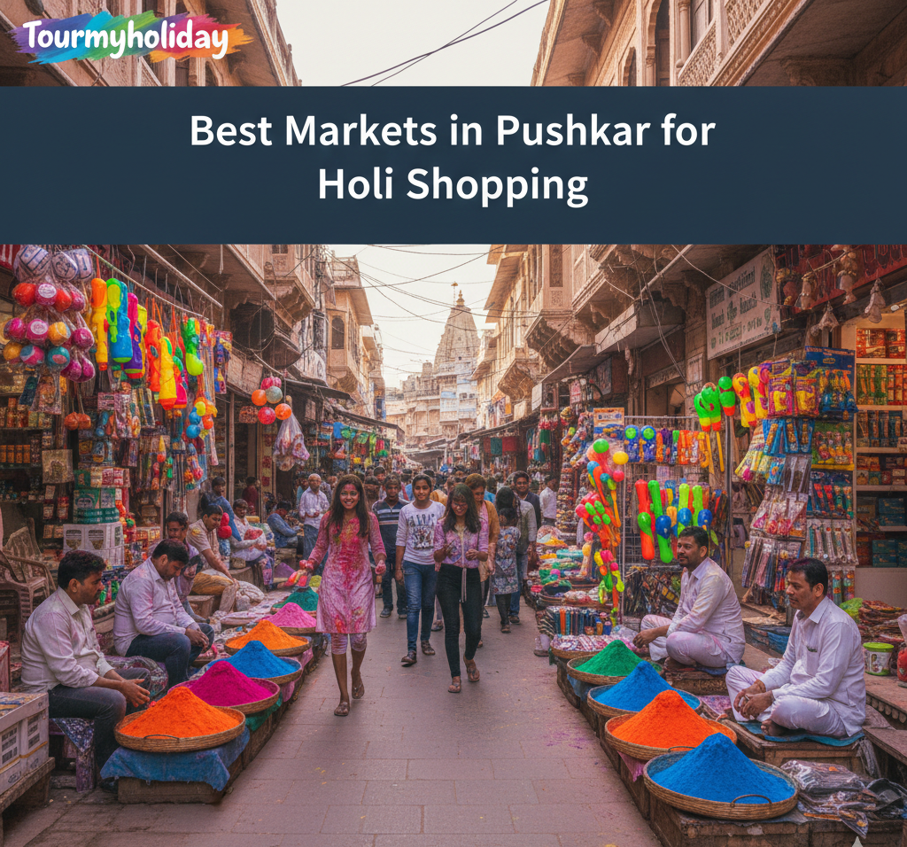 best market in pushkar for holi shopping