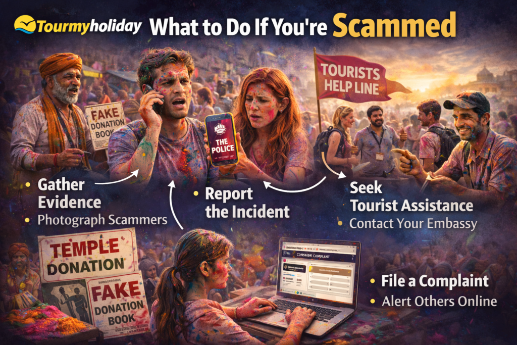 what to do if you are scammed during pushkar holi 2026