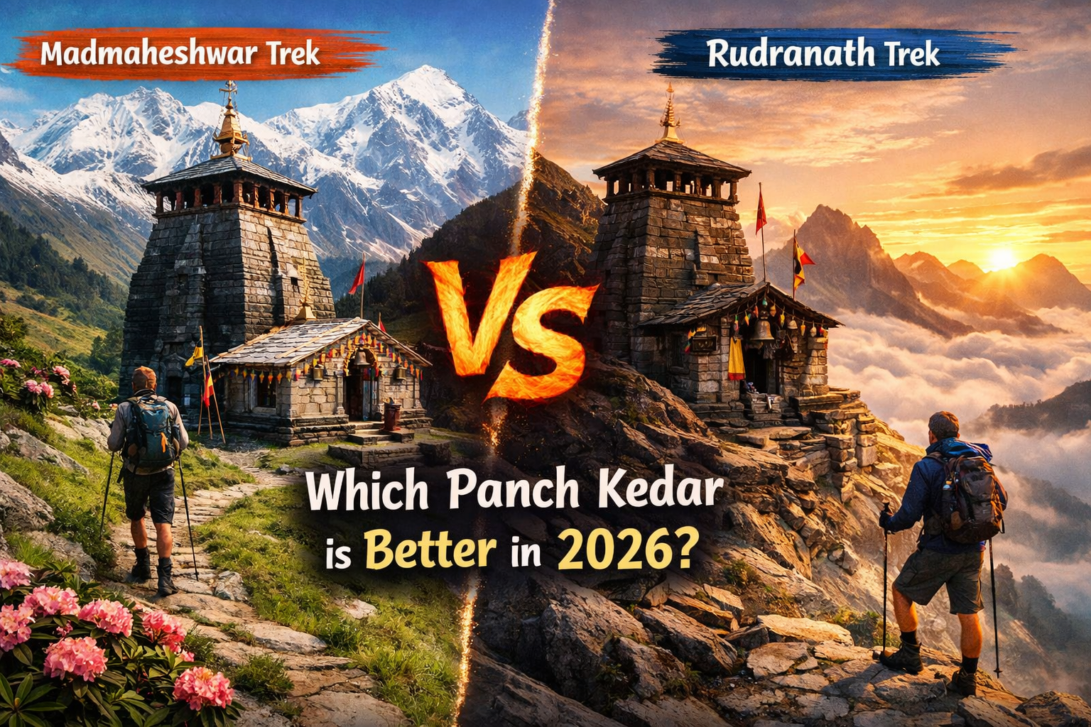Madmaheshwar vs Rudranath trekking challenge